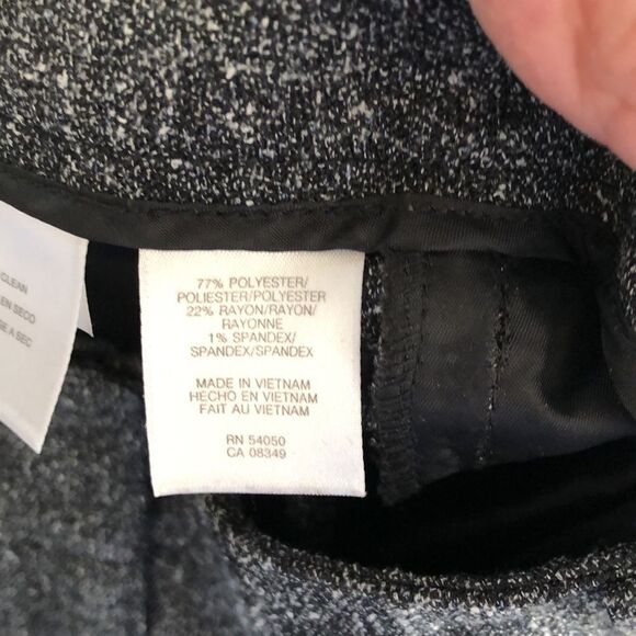 Anne Klein Tweed Pants Size 8 Gently Used Black - Picture 3 of 7